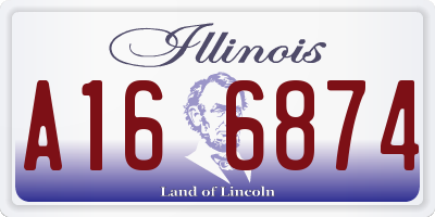 IL license plate A166874