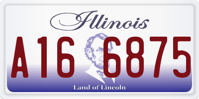 IL license plate A166875