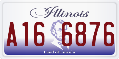 IL license plate A166876