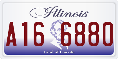 IL license plate A166880
