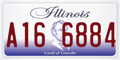 IL license plate A166884