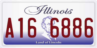 IL license plate A166886