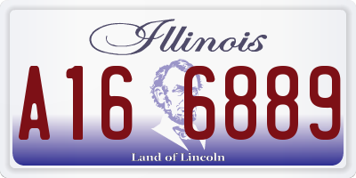 IL license plate A166889