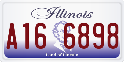 IL license plate A166898