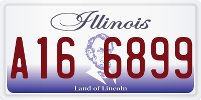 IL license plate A166899