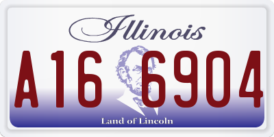 IL license plate A166904