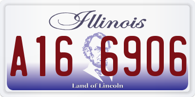 IL license plate A166906