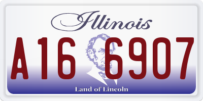 IL license plate A166907