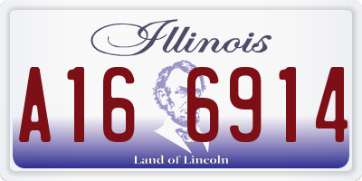 IL license plate A166914