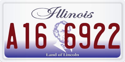 IL license plate A166922
