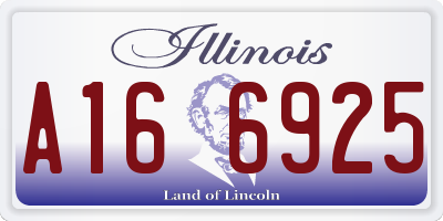 IL license plate A166925
