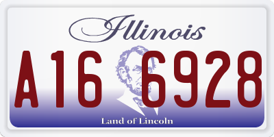 IL license plate A166928