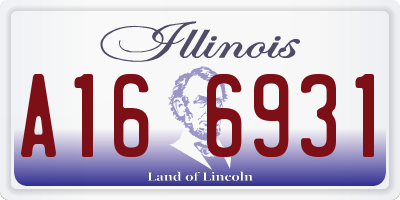IL license plate A166931