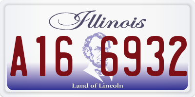 IL license plate A166932