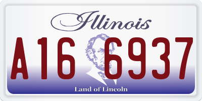 IL license plate A166937