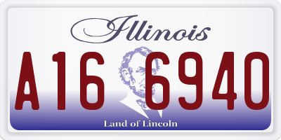 IL license plate A166940