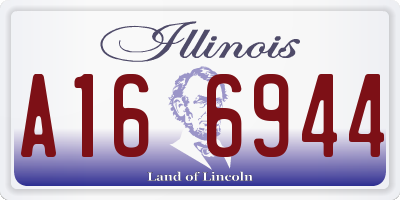 IL license plate A166944