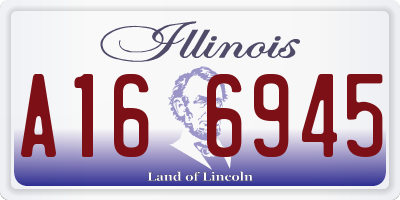 IL license plate A166945
