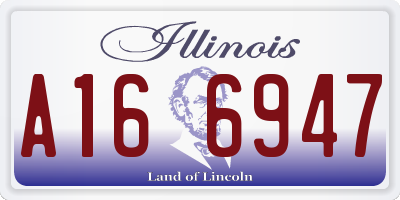 IL license plate A166947