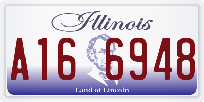 IL license plate A166948