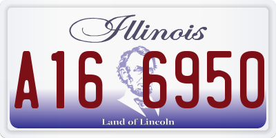 IL license plate A166950