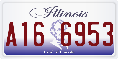 IL license plate A166953
