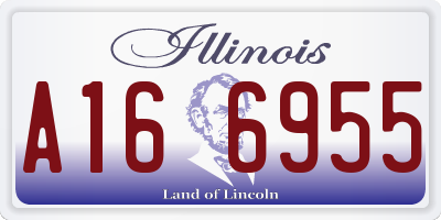 IL license plate A166955
