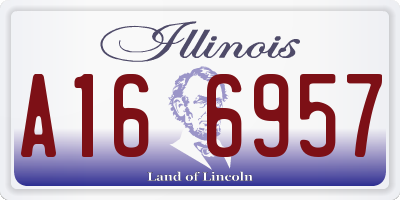 IL license plate A166957