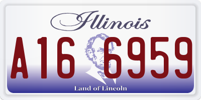IL license plate A166959