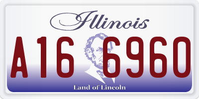 IL license plate A166960