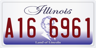 IL license plate A166961