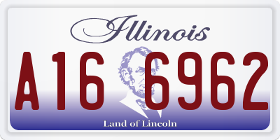 IL license plate A166962