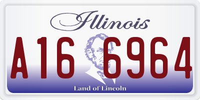 IL license plate A166964