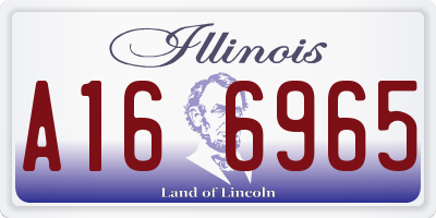 IL license plate A166965