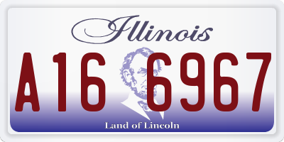 IL license plate A166967