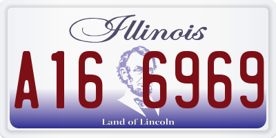 IL license plate A166969