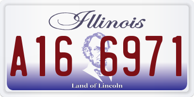 IL license plate A166971