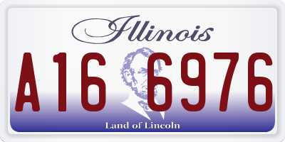 IL license plate A166976