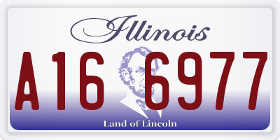 IL license plate A166977