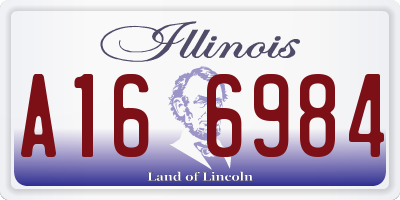 IL license plate A166984