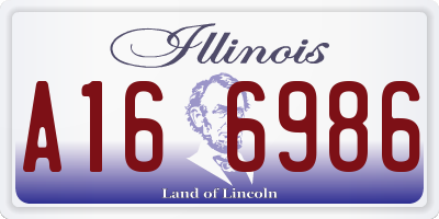 IL license plate A166986
