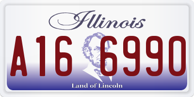 IL license plate A166990