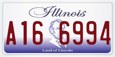 IL license plate A166994