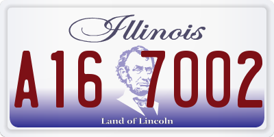 IL license plate A167002