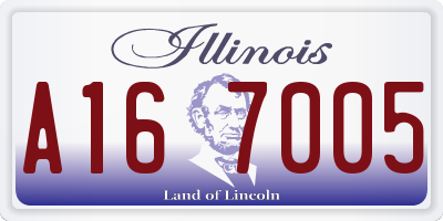 IL license plate A167005