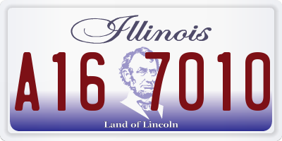 IL license plate A167010