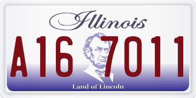 IL license plate A167011