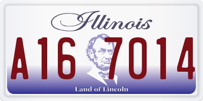 IL license plate A167014