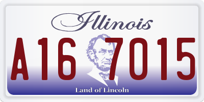 IL license plate A167015