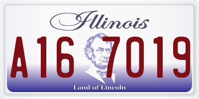 IL license plate A167019